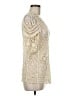 Solitaire 100% Cotton Ivory Cardigan Size M - photo 4
