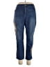 Chico's Animal Print Blue Jeans Size XXL (4) - photo 1