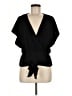 Jennifer Lopez Black Short Sleeve Blouse Size M - photo 1