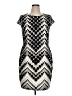 Madison Leigh Graphic Silver Cocktail Dress Size 16 - photo 1