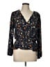 Nine Britton 100% Polyester Blue Long Sleeve Blouse Size L - photo 1