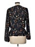Nine Britton 100% Polyester Blue Long Sleeve Blouse Size L - photo 2