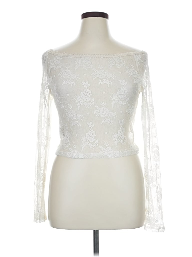 Pre-owned Cider Long Sleeve T-shirt In Ivory