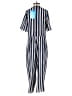 m.i.h Jeans 100% Silk Stripes Blue Jumpsuit Size XS - photo 2