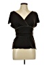 Studio M Brown Short Sleeve T-Shirt Size L - photo 1