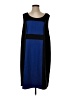 Merona Color Block Blue Casual Dress Size 2 - photo 1