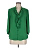 HD in Paris Green 3/4 Sleeve Blouse Size 8 - photo 1
