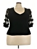 Left Coast by Dolan Black 3/4 Sleeve Top Size 3X - photo 1