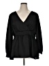 Torrid 100% Polyester Black Long Sleeve Blouse Size 1X Plus (1) - photo 1