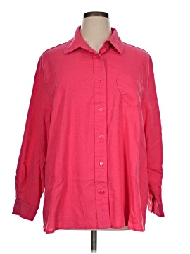Shiny By Nature 3/4 Sleeve Button Down Shirt