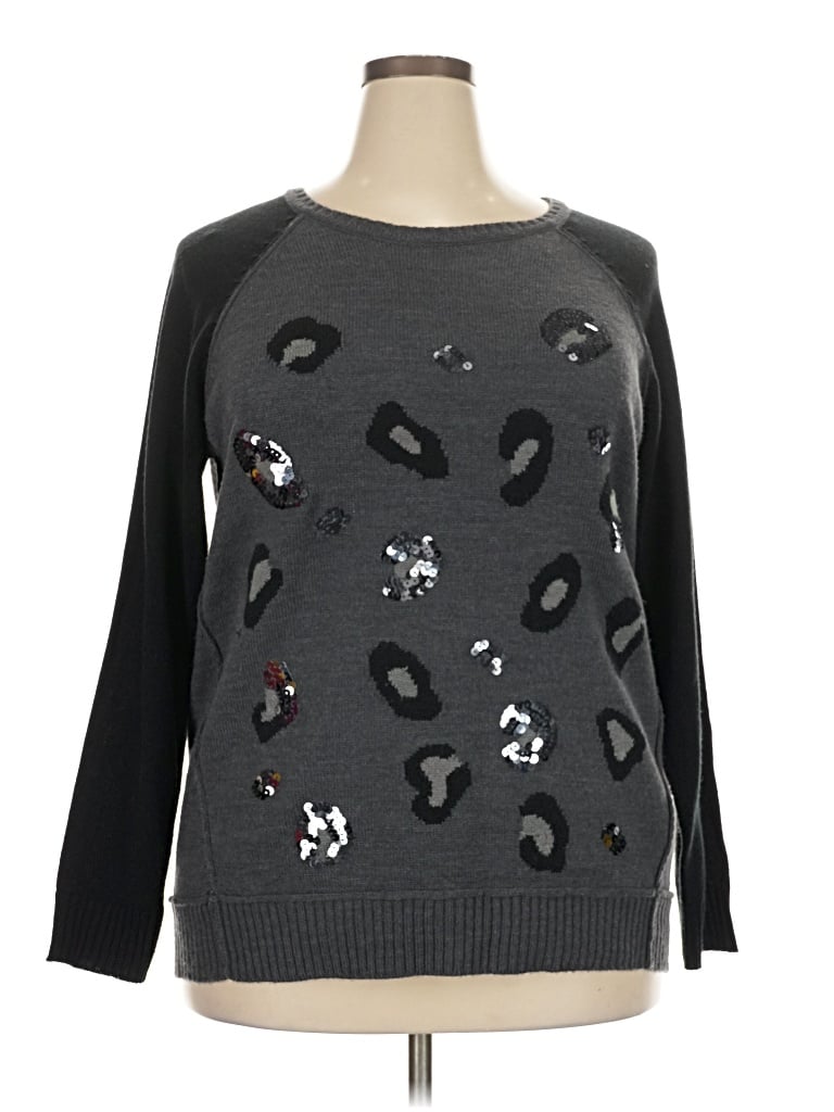 Pre-owned Jaclyn Smith Pullover Sweater In Gray