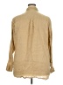 Gap 100% Linen Solid Tan Long Sleeve Button-Down Shirt Size XXL - photo 2