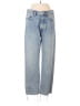 Zara 100% Cotton Hearts Blue Jeans Size 4 - photo 1