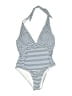 Cupshe Stripes Blue One Piece Swimsuit Size XXL - photo 1