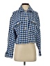 Zara Houndstooth Blue Jacket Size XS - photo 1