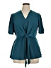 Grace Karin Teal 3/4 Sleeve Blouse Size XL - photo 1