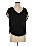 Lush 100% Polyester Black Sleeveless T-Shirt Size S - photo 1