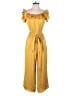 Express Solid Yellow Jumpsuit Size S - photo 1