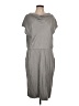 St. John Solid Gray Casual Dress Size 12 - photo 1