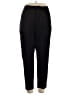 Good American 100% Viscose Solid Animal Print Zebra Print Black Casual Pants Size 18 - photo 1