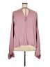 ELOQUII Pink Long Sleeve Blouse Size 24 - photo 2