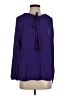 Tibi 100% Viscose Purple Long Sleeve Polo Size S - photo 1