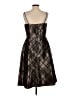 Jessica Howard 100% Polyester Argyle Black Cocktail Dress Size P (petite) - photo 2