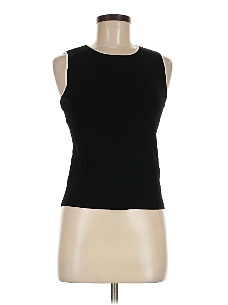 Pre-owned Liz Claiborne Sleeveless T-shirt In Black