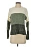 Francesca's 100% Acrylic Color Block Green Pullover Sweater Size XS - photo 1