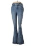 Express Hearts Blue Jeans Size 2 (petite) - photo 1