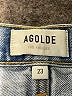 AGOLDE 100% Cotton Blue Denim Shorts Size 23 waist - photo 3