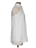Fever White Sleeveless Button-Down Shirt Size S - photo 4