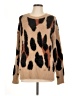 Evereve 100% Nylon Animal Print Brown Pullover Sweater Size L - photo 1