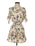 Saltwater LUXE 100% Polyester Floral Tan Casual Dress Size XS - photo 1