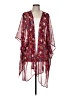 Lane Bryant 100% Polyester Burgundy Kimono One size - photo 1