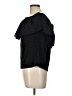 French Connection 100% Polyester Black Short Sleeve Blouse Size L - photo 5