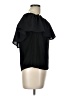 French Connection 100% Polyester Black Short Sleeve Blouse Size L - photo 4