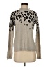 Saks Fifth Avenue 100% Cashmere Animal Print Silver Cashmere Pullover Sweater Size XS - photo 1