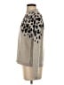 Saks Fifth Avenue 100% Cashmere Animal Print Silver Cashmere Pullover Sweater Size XS - photo 5