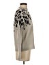 Saks Fifth Avenue 100% Cashmere Animal Print Silver Cashmere Pullover Sweater Size XS - photo 4