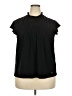 Anne Klein Black Short Sleeve Blouse Size 2X - photo 1