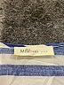 Millibon 100% Rayon Stripes Blue Short Sleeve Blouse Size L - photo 7