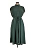 Torrid 100% Polyester Solid Green Casual Dress Size Med Plus (00) - photo 1