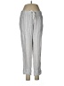 Athleta 100% Linen Stripes Gray Linen Pants Size 6 - photo 1