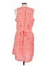 Gap 100% Polyester Print Orange Casual Dress Size L - photo 2