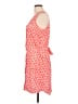Gap 100% Polyester Print Orange Casual Dress Size L - photo 5