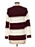 SO 100% Acrylic Color Block Burgundy Pullover Sweater Size L - photo 2