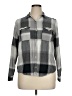 Universal Thread Plaid Gray Long Sleeve Button-Down Shirt Size XL - photo 1