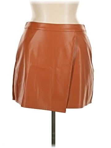 A New Day Faux Leather Skirt (view 1)