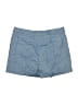 Valette Solid Blue Shorts Size 0 - photo 2